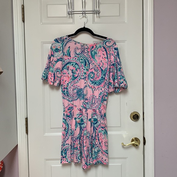Lily Pulitzer pink and green romper - Picture 2 of 4